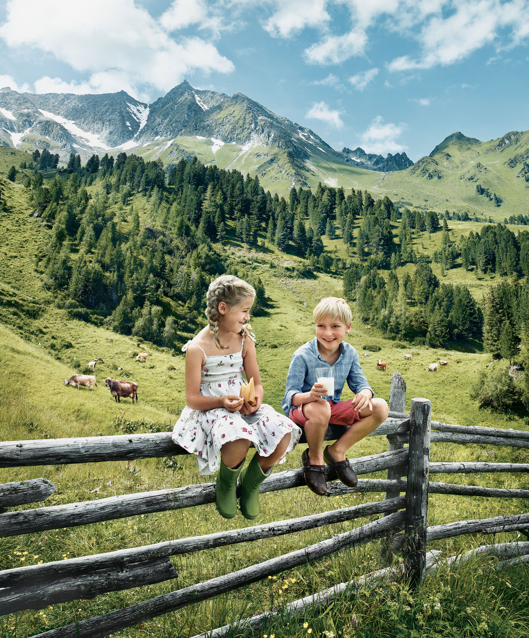 Umgang mit Weidetieren auf der Alm